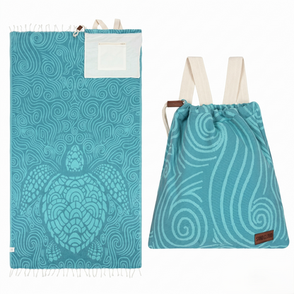 The Ultimate 2-in-1 Beach Towel & Travel Backpack