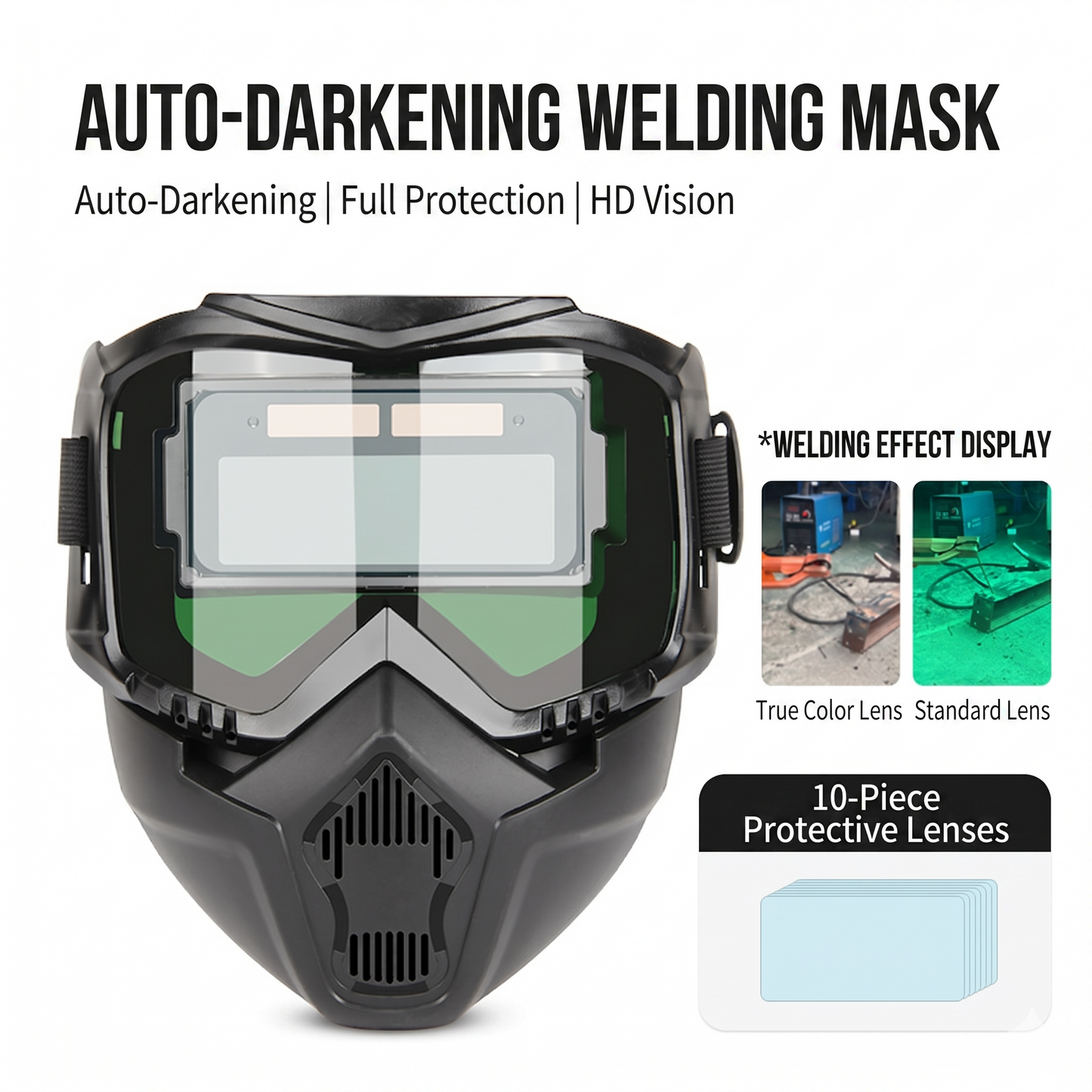 🛠️ Auto-Darkening Welding Helmet