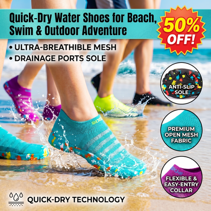 Quick-Dry Water Shoes for Beach, Swim & Outdoor Adventure