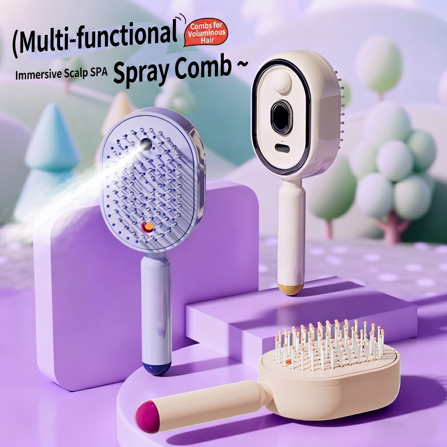 ⏰Final 3 Hours: Only $32.99🎉Electric Spray Air Cushion Massage Comb