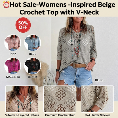 🐚 Limited Offer: 50% OFF | Bohemian Summer Crochet Pullover - Your Essential Beach Layer 🌊