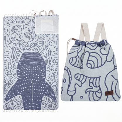 The Ultimate 2-in-1 Beach Towel & Travel Backpack