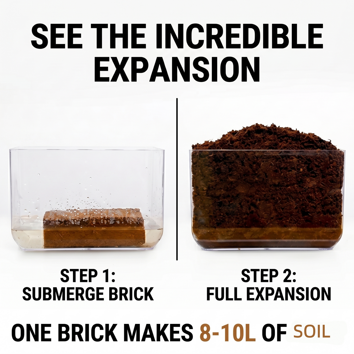 🔥 🌱 Premium Organic Coconut Coir Bricks For Plants🥥