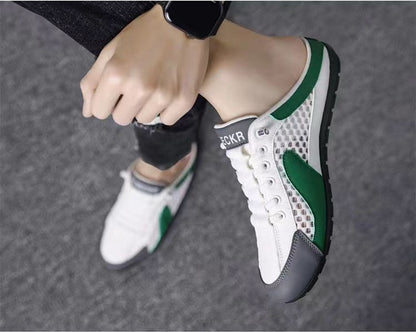 Men's Mesh Breathable Half Slippers
