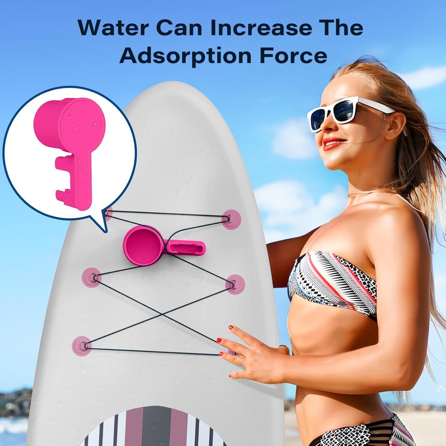 🌊 Universal SUP & Kayak Drink Holder | Waterproof PVC Bungee Mount Carrier for Phone & Drinks