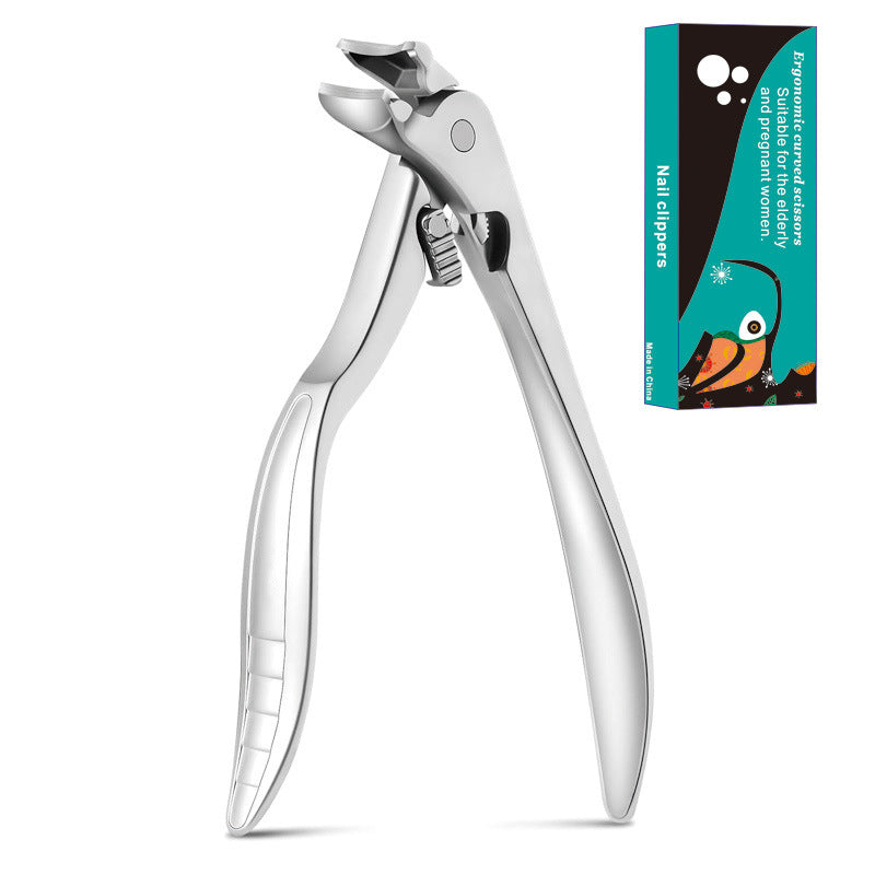 🏆35K+ SOLD! 🥳✂️ Black Curved Nail Clipper – Ergonomic & Easy for Seniors 🖤🎖️