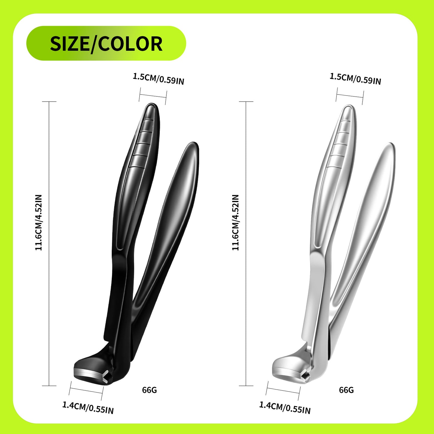 🏆35K+ SOLD! 🥳✂️ Black Curved Nail Clipper – Ergonomic & Easy for Seniors 🖤🎖️