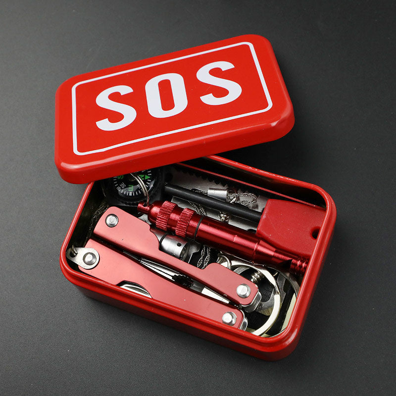 🌲 Ultimate Emergency Survival Kit | Portable SOS Outdoor Gear & Multi-Tool Box for Camping & Hiking