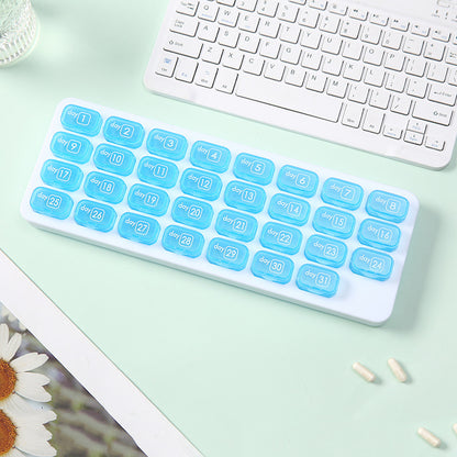 🗓️ 2026 Upgraded 31-Day Pill Organizer | Sort Once, Worry-Free All Month | Perfect for Travel & Daily Supplements