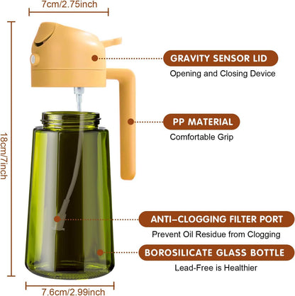 💕2 in 1 Glass Oil Sprayer & Dispenser