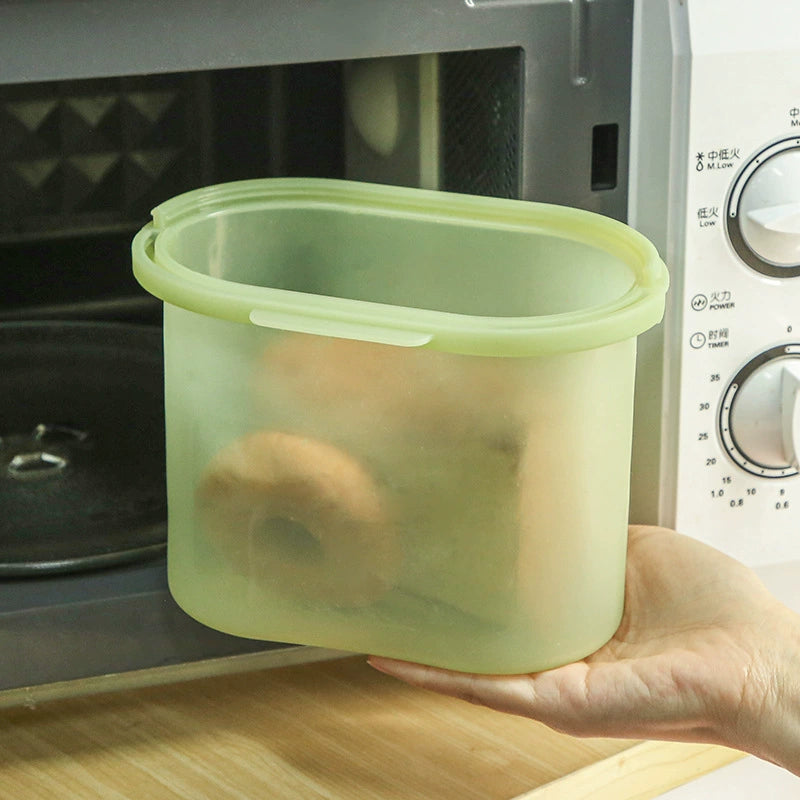 1000ML refrigerator freshness preservation bag microwave oven food-grade silicone food storage and storage bag