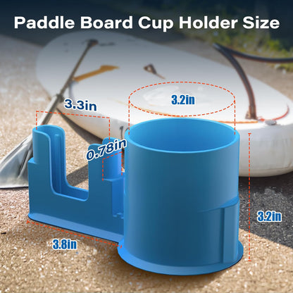 🌊 Universal SUP & Kayak Drink Holder | Waterproof PVC Bungee Mount Carrier for Phone & Drinks