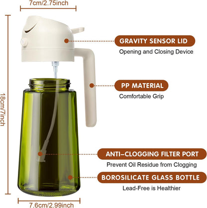 💕2 in 1 Glass Oil Sprayer & Dispenser