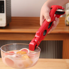 Three-in-one anti-scald and anti-slip kitchen heatproof tray and bowl holder gadget