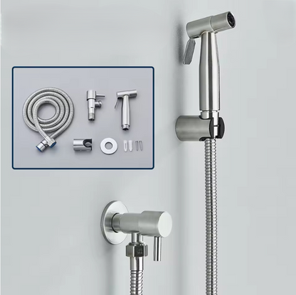 304 stainless steel pressurized spray gun, bathroom shower handheld bidet, shower cleane
