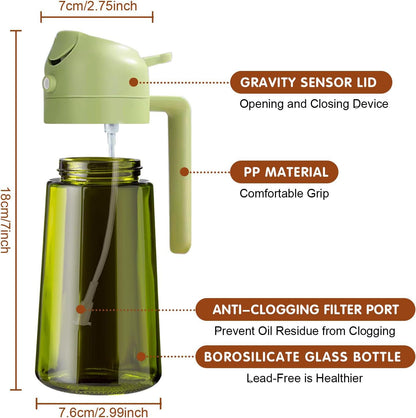 💕2 in 1 Glass Oil Sprayer & Dispenser