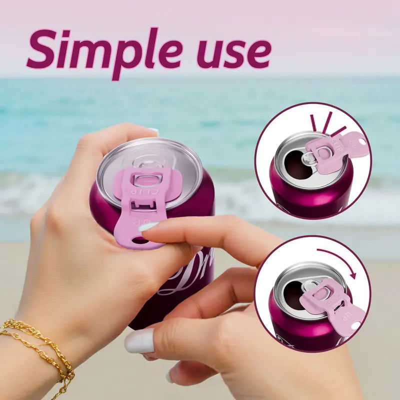 Drink Can Protector 6-Pack | Keep Bugs Out & Save Your Nails | Perfect for BBQs