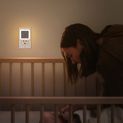 6-Pack Smart Sensor Night Lights – Warm White Plug-in LED for Nursery, Stairs & Hallways