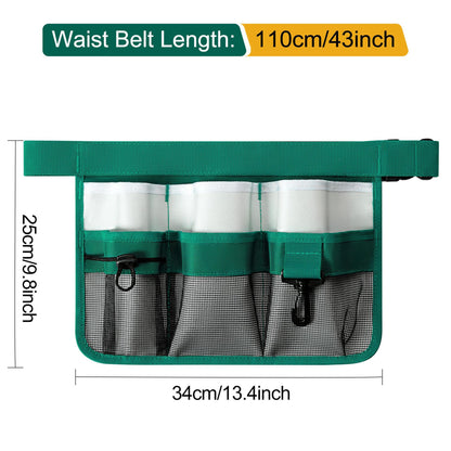 Heavy-Duty Gardener's Tool Belt | Premium Waterproof Multi-Pocket Utility Pouch