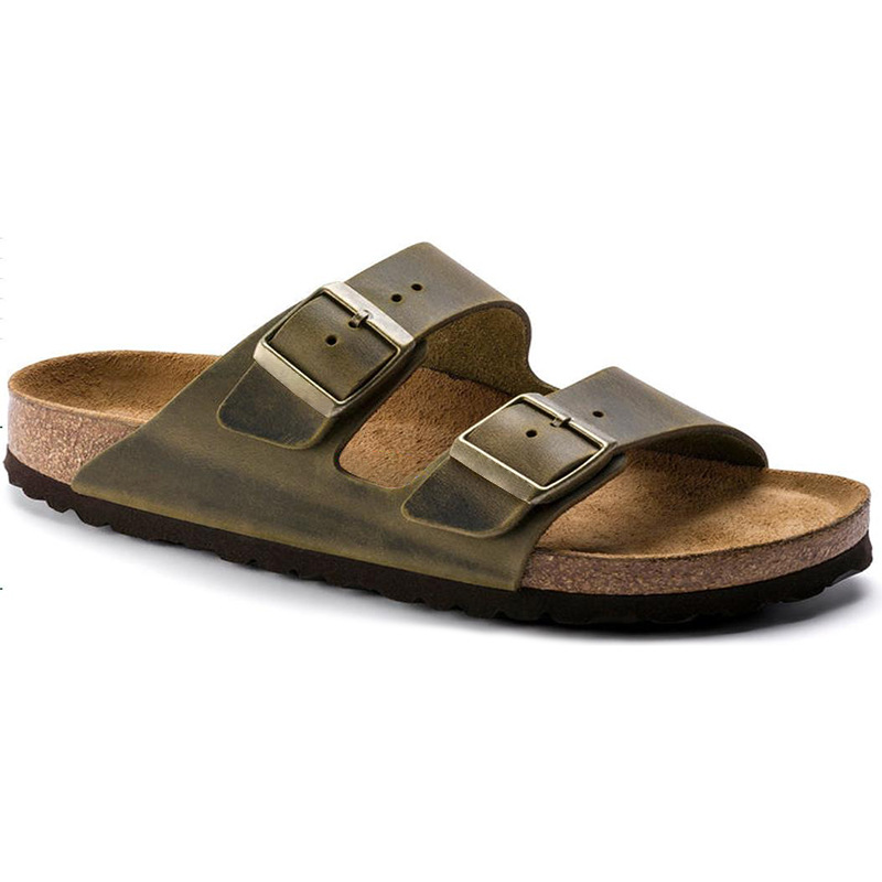 Heritage Crafted Full-Grain Leather Cork Sandals