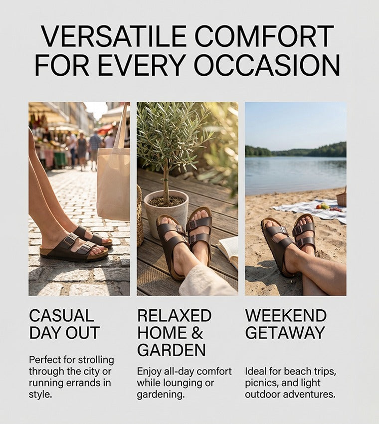 Heritage Crafted Full-Grain Leather Cork Sandals