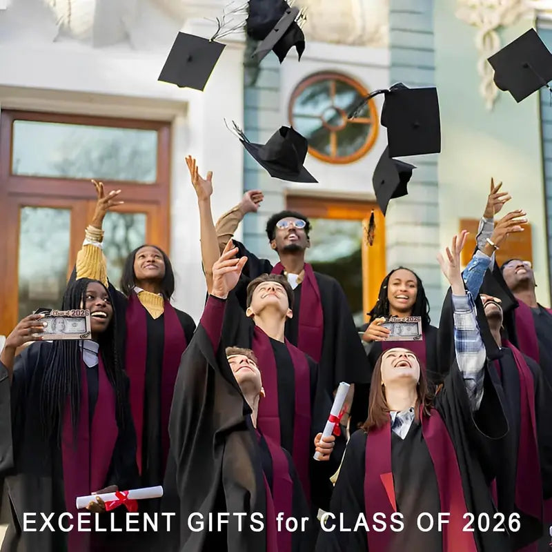 Class of 2026 Graduation Money Holder – Unique Wooden Cash Display & Gift Box