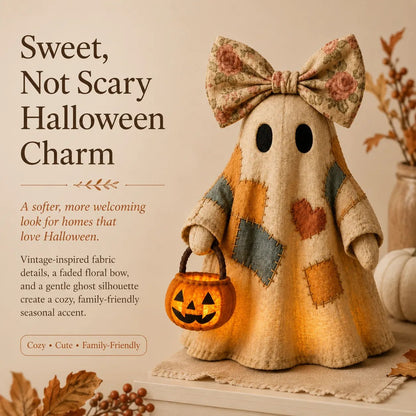 Lighted Vintage Patchwork Ghost 👻  Free Shipping