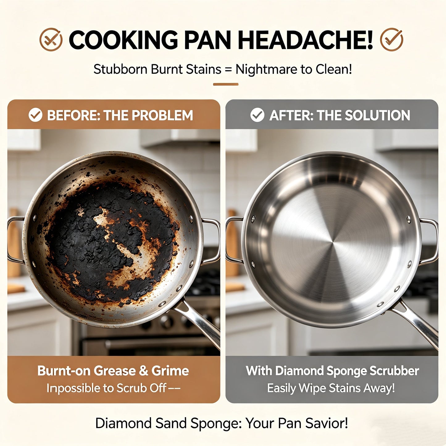 50% OFF This WeekPromotions  -BrownSponge Scrubber