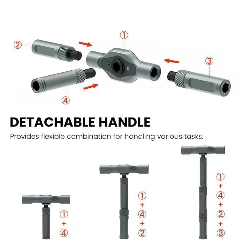 2026 Upgraded 24-in-1 Magnetic Ratchet Screwdriver Set - S2 Steel Multi-Functional Tool Kit for Home & DIY