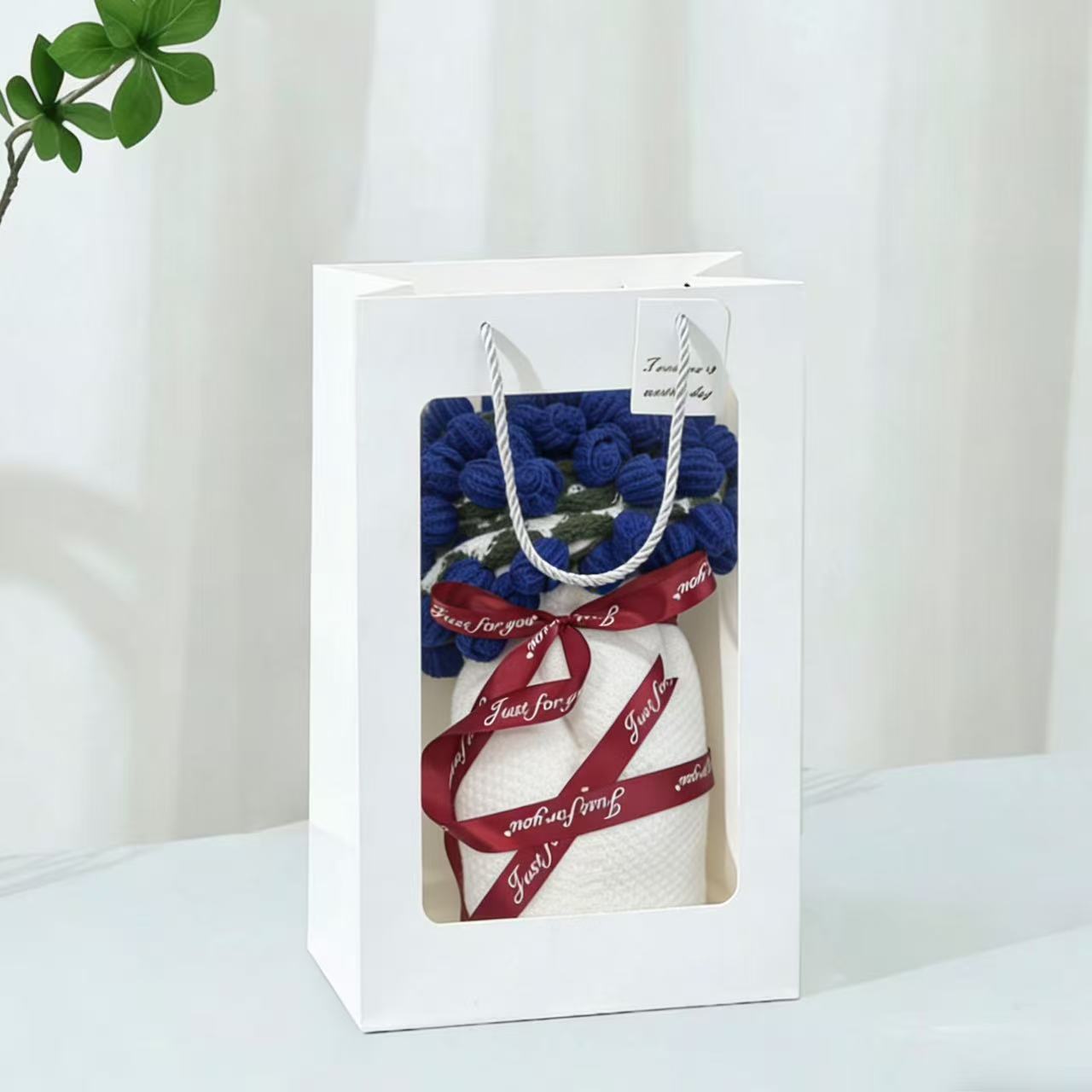 Handcrafted 3D Rose Throw Blanket | Premium Plush Floral Knit for Gifting