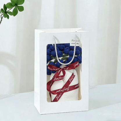 Handcrafted 3D Rose Throw Blanket | Premium Plush Floral Knit for Gifting
