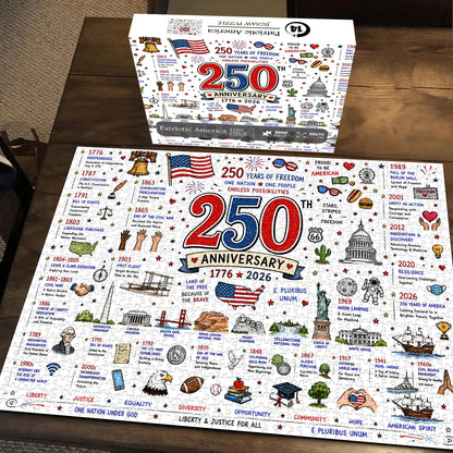 🧩 Patriotic America Jigsaw Puzzle 1000 Pieces 🎁 Free Shipping