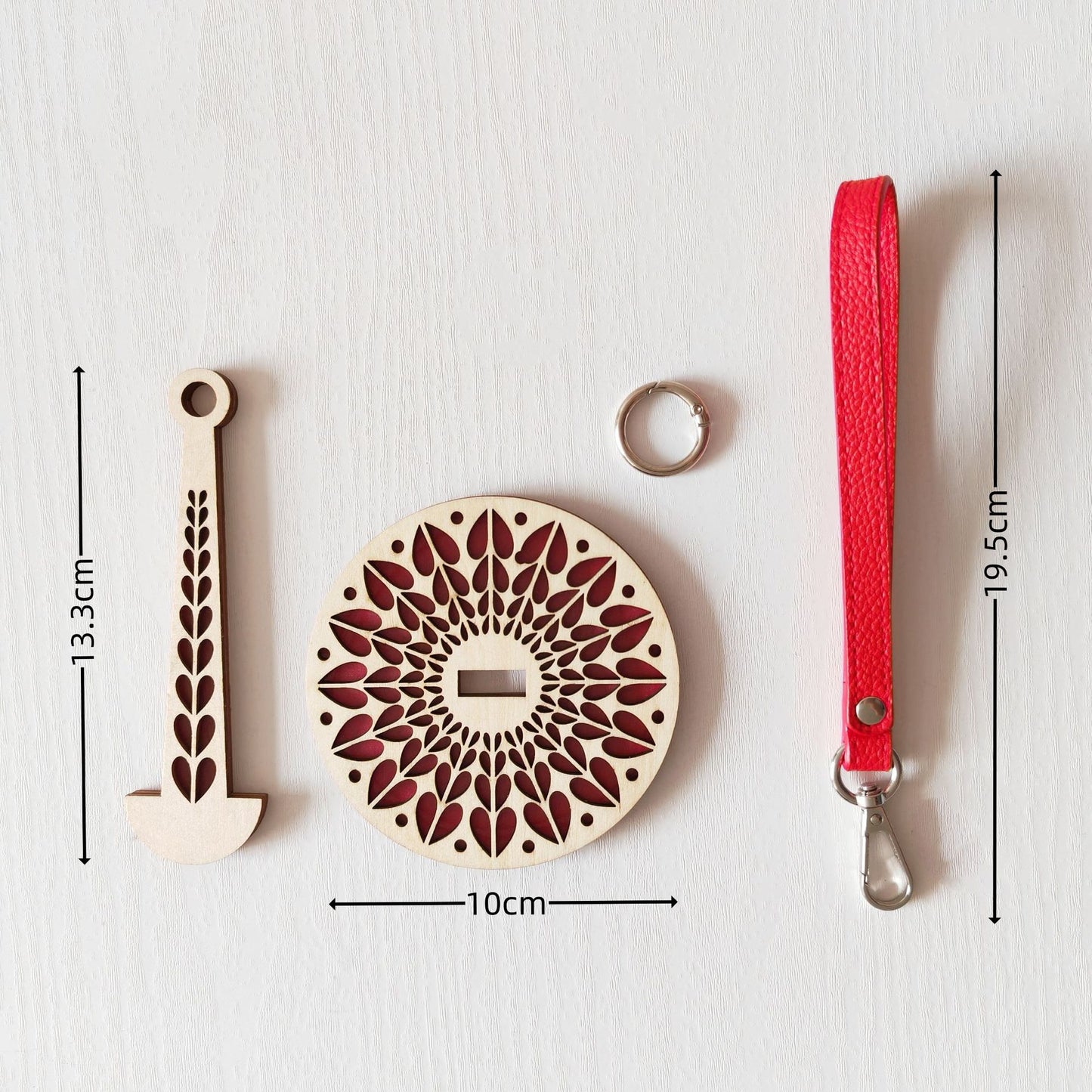 Portable Wooden Yarn Holder with Wrist Strap | Tangle-Free Yarn Spinner & Dispenser for Knitting & Crochet