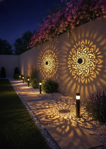 🔥Limited 50% OFF🔥Solar Mandala Projector Light Patio Ambient Decor