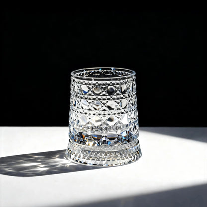 Luxury 360° Spinning Whiskey Glass | Star-Cut Heavy Tumbler for Tasting & Stress Relief
