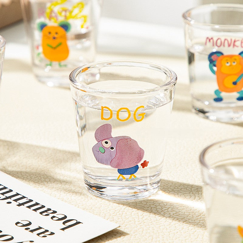 Kawaii Glass Shot Cups | Cute Cartoon Mini Glasses for Soju, Sake & Espresso