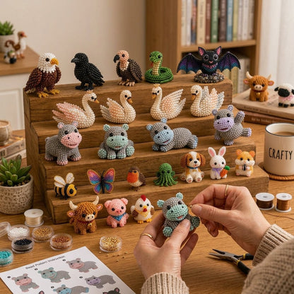 🧵✨ 3D Beaded Animal DIY Craft Kit – A Thoughtful Handmade Gift