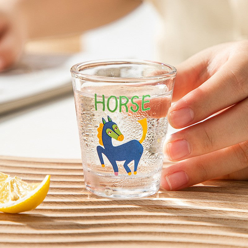 Kawaii Glass Shot Cups | Cute Cartoon Mini Glasses for Soju, Sake & Espresso