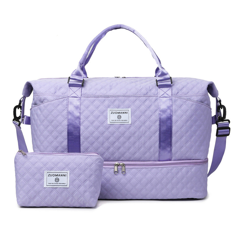 Anymom Mommy Diaper Bag Pink Handbag for Mom Waterproof Tote Yoga Gym Wet Bag Large Capacity for Travel and Sports