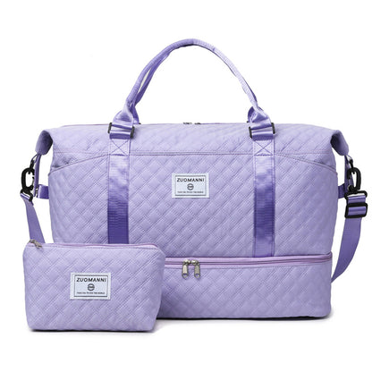 Anymom Mommy Diaper Bag Pink Handbag for Mom Waterproof Tote Yoga Gym Wet Bag Large Capacity for Travel and Sports
