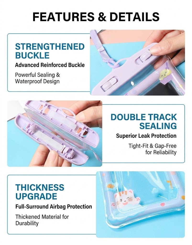 🌊 [Buy 2 Get 1 Free] Cute Floating Waterproof Phone Pouch | Universal Touchscreen Underwater Case