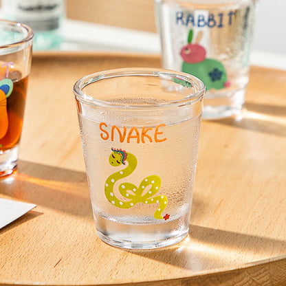 Kawaii Glass Shot Cups | Cute Cartoon Mini Glasses for Soju, Sake & Espresso