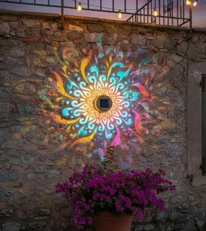🔥Limited 50% OFF🔥Solar Mandala Projector Light Patio Ambient Decor