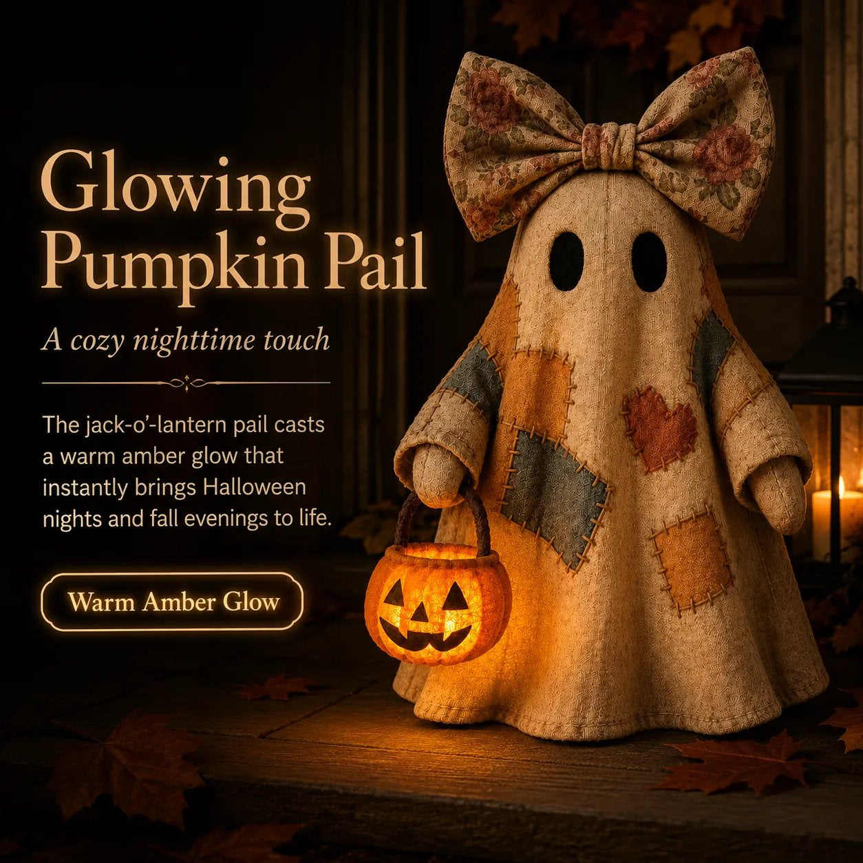 Lighted Vintage Patchwork Ghost 👻  Free Shipping