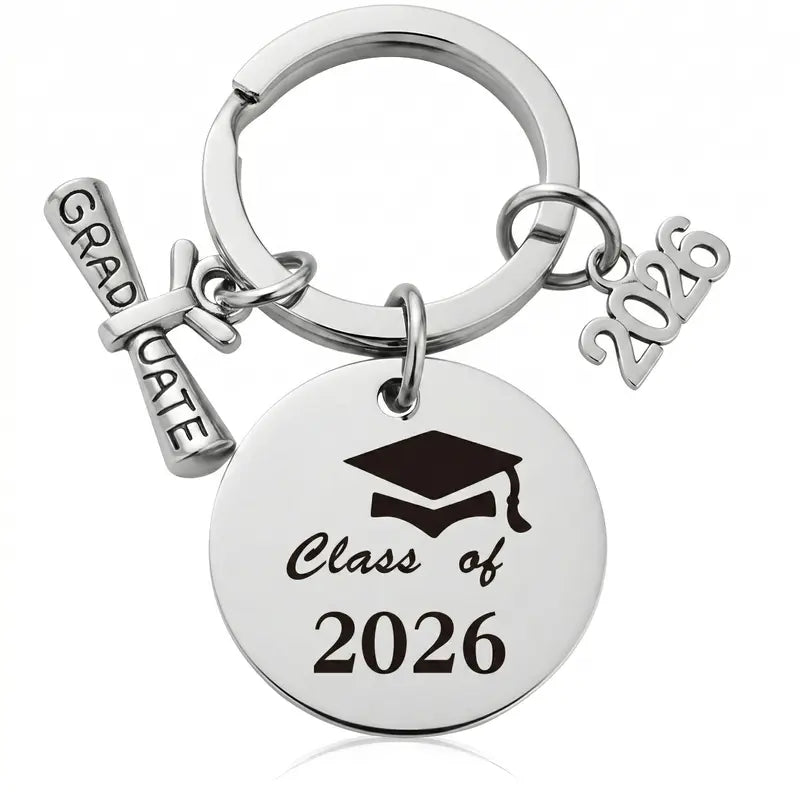 Class of 2026 Graduation Keychain Gift Set (Set of 3) - Perfect for Daughter, Son, Best Friends, High School & College Grads