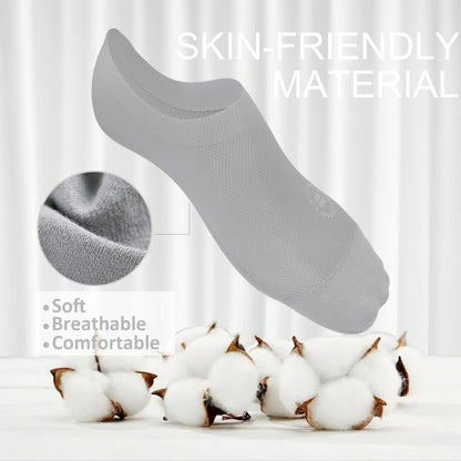 🔥 3-Pair Invisible Grip Socks Pack 🧦 – Breathable Low-Cut Anti-Slip Sweat-Absorbing Design