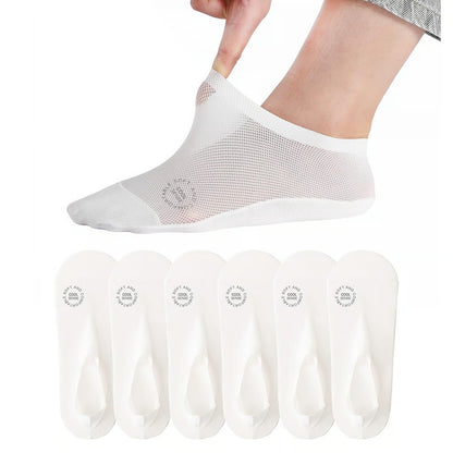 🔥 3-Pair Invisible Grip Socks Pack 🧦 – Breathable Low-Cut Anti-Slip Sweat-Absorbing Design
