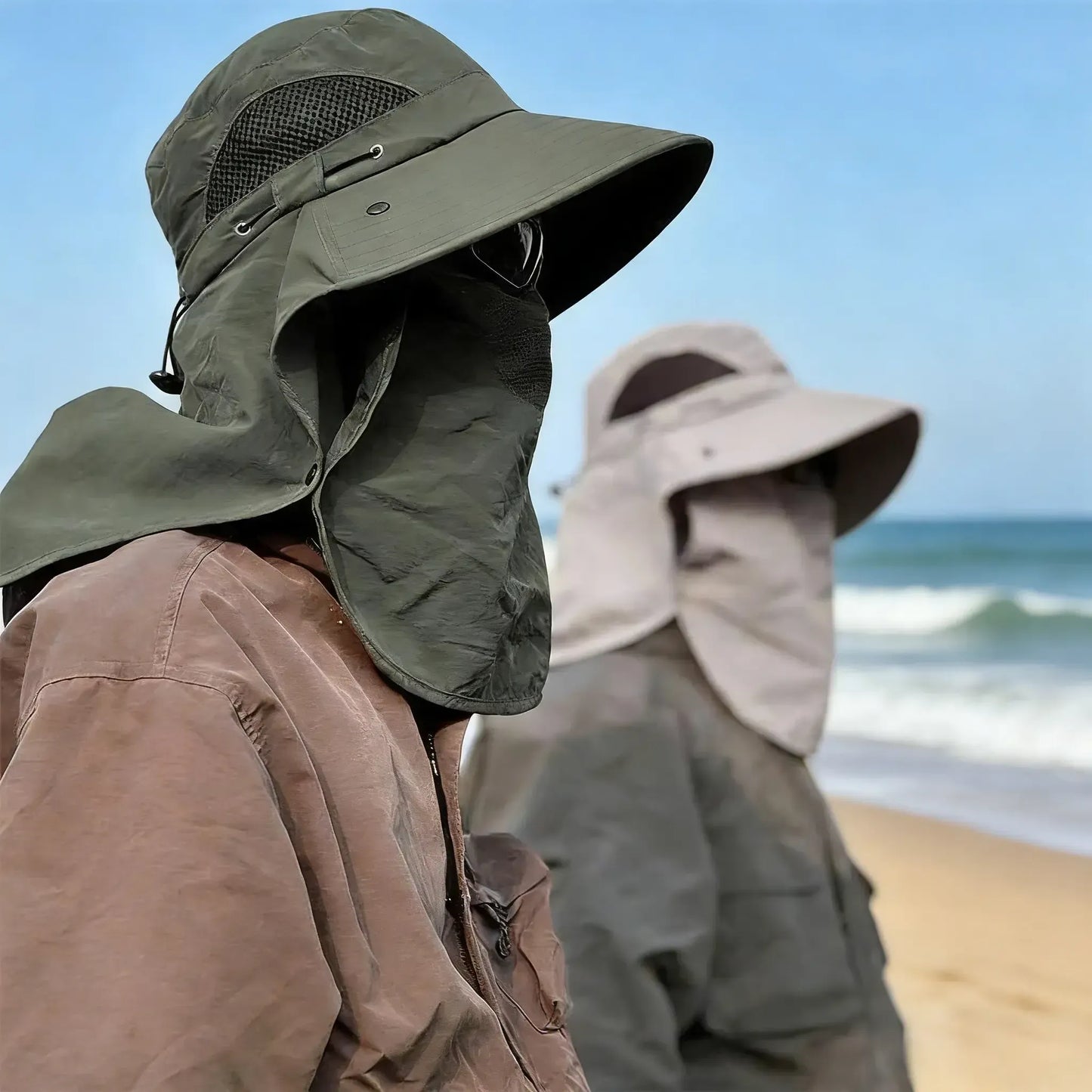 🎁Spring/Summer Fisherman's Hat Detachable Outdoor Fishing Face Covering Neck Protection