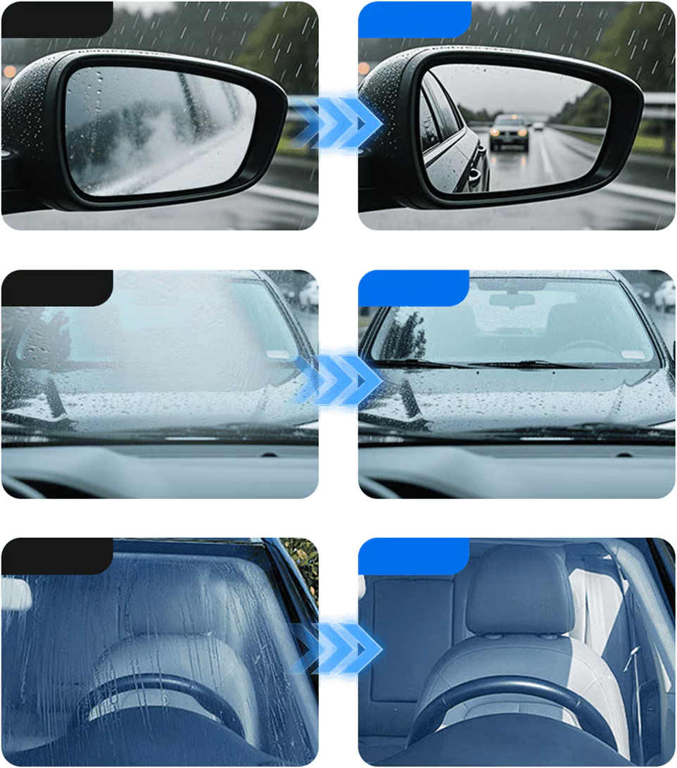 🔥 Say Goodbye to Blurry Vision on Rainy Days! 2026 Micromolecular Anti-Fog Coating Wiper