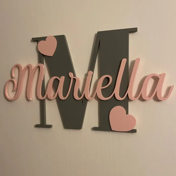 Personalized Monogram Bedroom Door Decoration Name Sign | CWBaby424